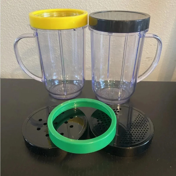 Original Magic Bullet Deluxe Replacement Parts, Party, Mugs, Lip Rings New - Picture 2 of 8